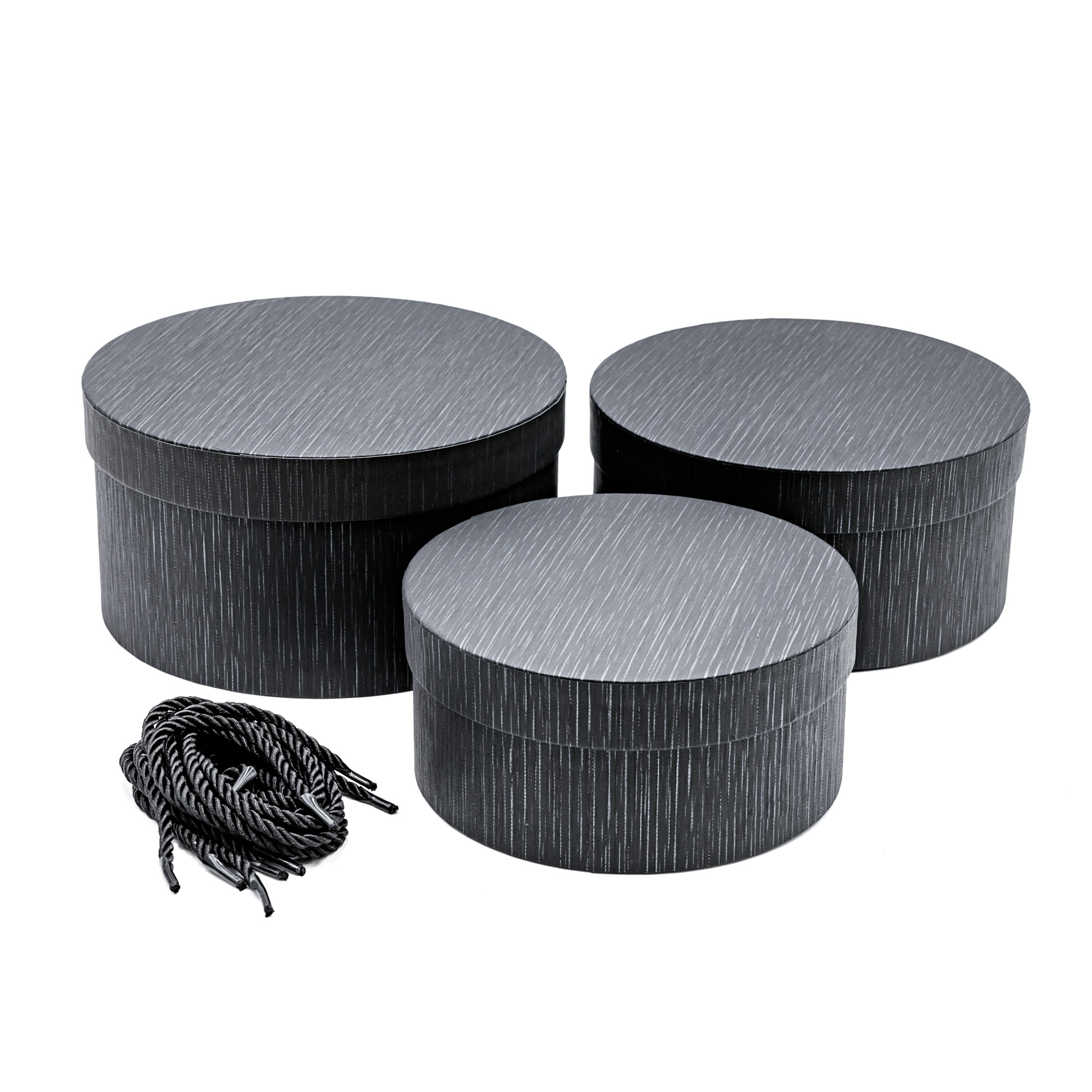 Flower box D22xH12, D20,5xH10, D18,5xH8,5cm, 3pcs
